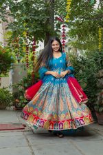 Anarkali Kurta Set (with Dupatta & Bottom) - Image 2