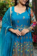 Anarkali Kurta Set (with Dupatta & Bottom) - Image 4