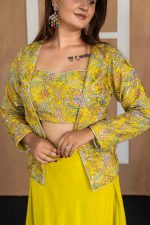 ✨ 𝐓𝐞𝐞𝐣 𝐋𝐮𝐱𝐞 – 𝐒𝐮𝐧𝐧𝐲 𝐘𝐞𝐥𝐥𝐨𝐰 𝐄𝐦𝐛𝐫𝐨𝐢𝐝𝐞𝐫𝐞𝐝 𝐉𝐚𝐜𝐤𝐞𝐭 & 𝐂𝐫𝐨𝐩 𝐓𝐨𝐩 𝐋𝐞𝐡𝐞𝐧𝐠𝐚 𝐒𝐞𝐭 ✨ - Image 6