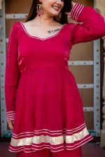 ✨ 𝐓𝐞𝐞𝐣 𝐋𝐮𝐱𝐞 – 𝐑𝐨𝐲𝐚𝐥 𝐏𝐢𝐧𝐤 𝐏𝐞𝐩𝐥𝐮𝐦 𝐓𝐨𝐩 𝐆𝐡𝐚𝐫𝐚𝐫𝐚 𝐒𝐞𝐭 ✨ - Image 5