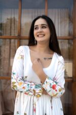 Printed Floral Anarkali Dress – Elegant Festive Edit - Image 5